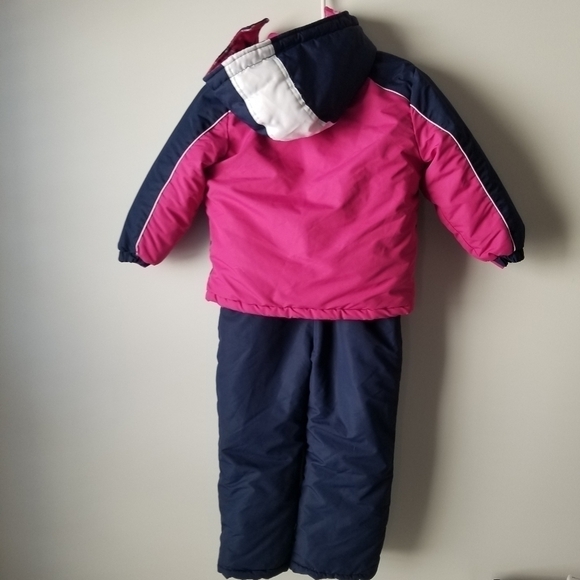 Rugged Bear Girl's Snowsuit and Jacket Set Size 5/6 Pink/Navy - Picture 6 of 13